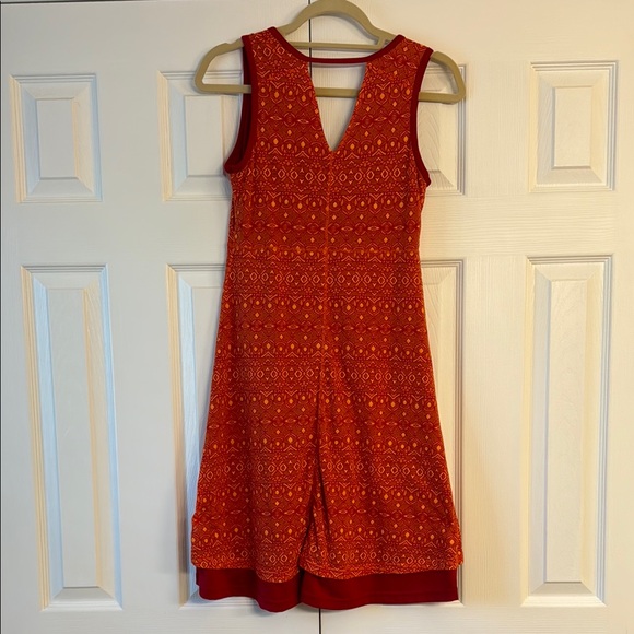 Marmot Red-Orange Asymmetrical Ruffled Sundress - Picture 3 of 3
